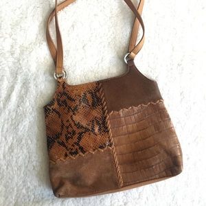 Vintage Fossil Patchwork Handbag